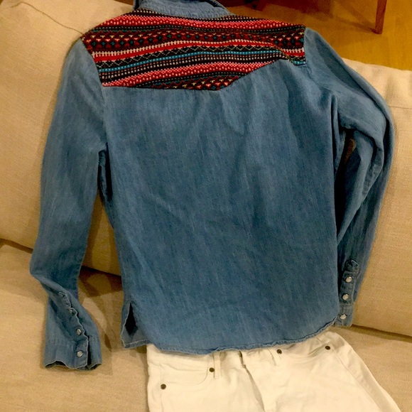 Western blue Jean top - Picture 3 of 5